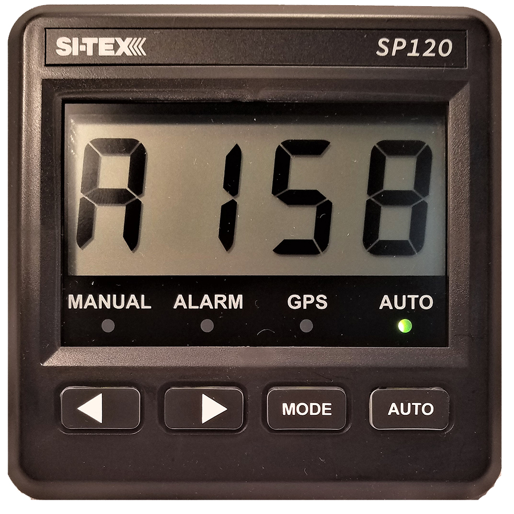 image for SI-TEX SP-120 System w/Rudder Feedback & Remote Mechanical Drive – 1994 + Mercury IO/Volvo Gas