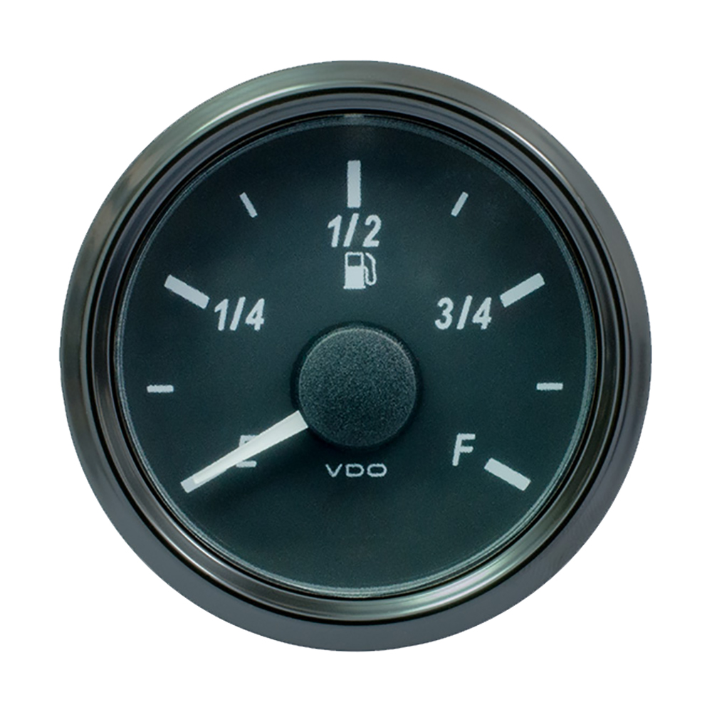 image for VDO SingleViu 52mm (2-1/16″) Fuel Level Gauge – E/F Scale – 0-180 Ohm