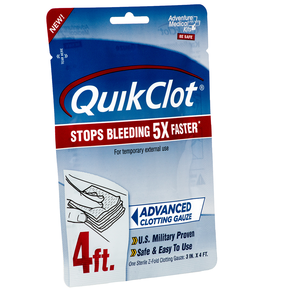 image for QuikClot Advanced Clotting Gauze – 3″ x 4'