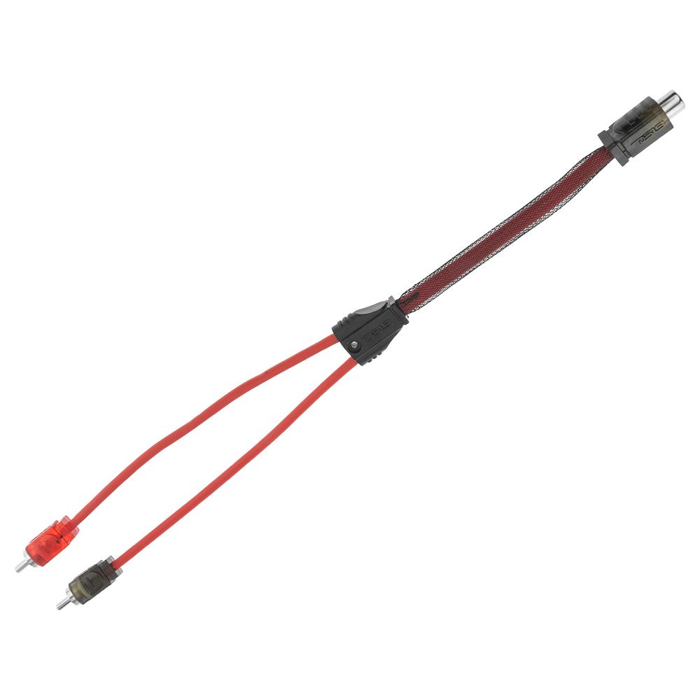 image for DS18 Advance Ultra Flex RCA Y Connector Cable- 1 Female to 2 Male