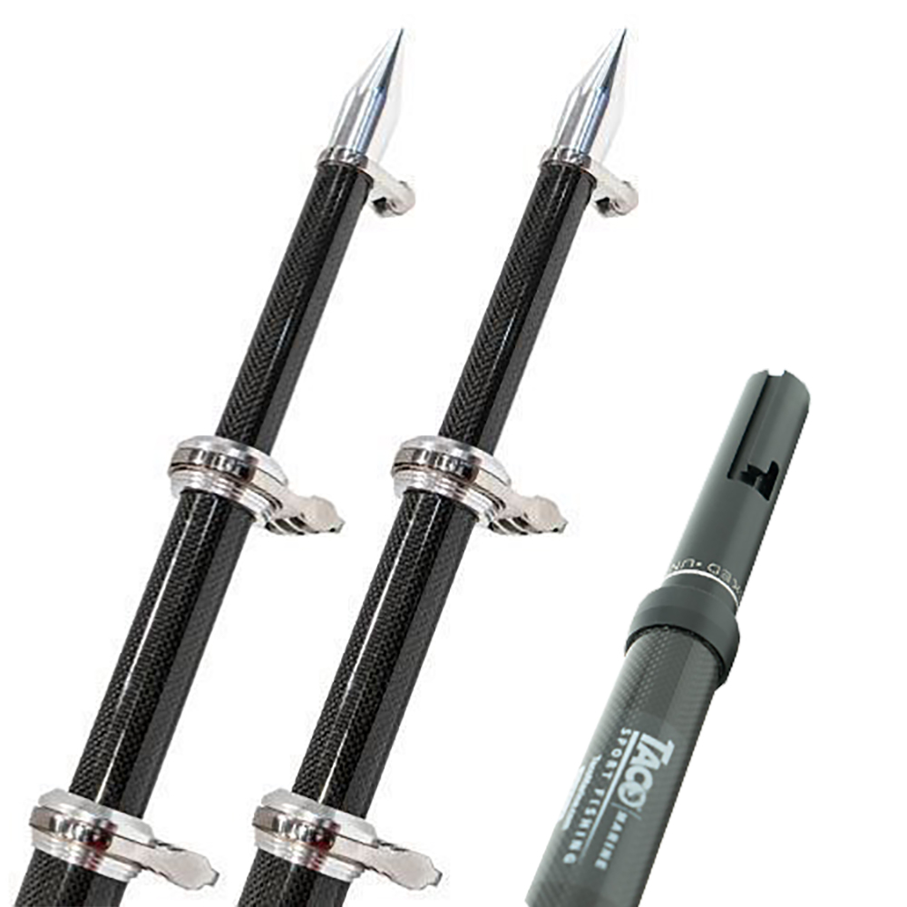 image for TACO 24' Carbon Fiber Twist & Lock Outrigger Poles f/GS-450, GS-500 & GS-1000 Bases – Black