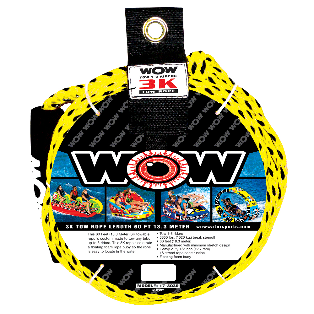 image for WOW Watersports 3K 60' Tow Rope