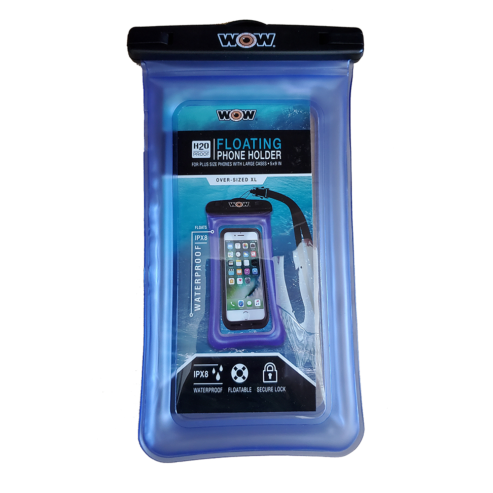 image for WOW Watersports H2O Proof Smart Phone Holder – 5″ x 9″ – Blue
