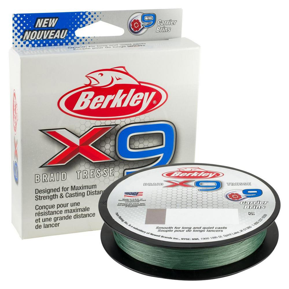 Berkley X9B33015-22 x9 Braid 328yd (220M) - Low-Vis Green CD-84927