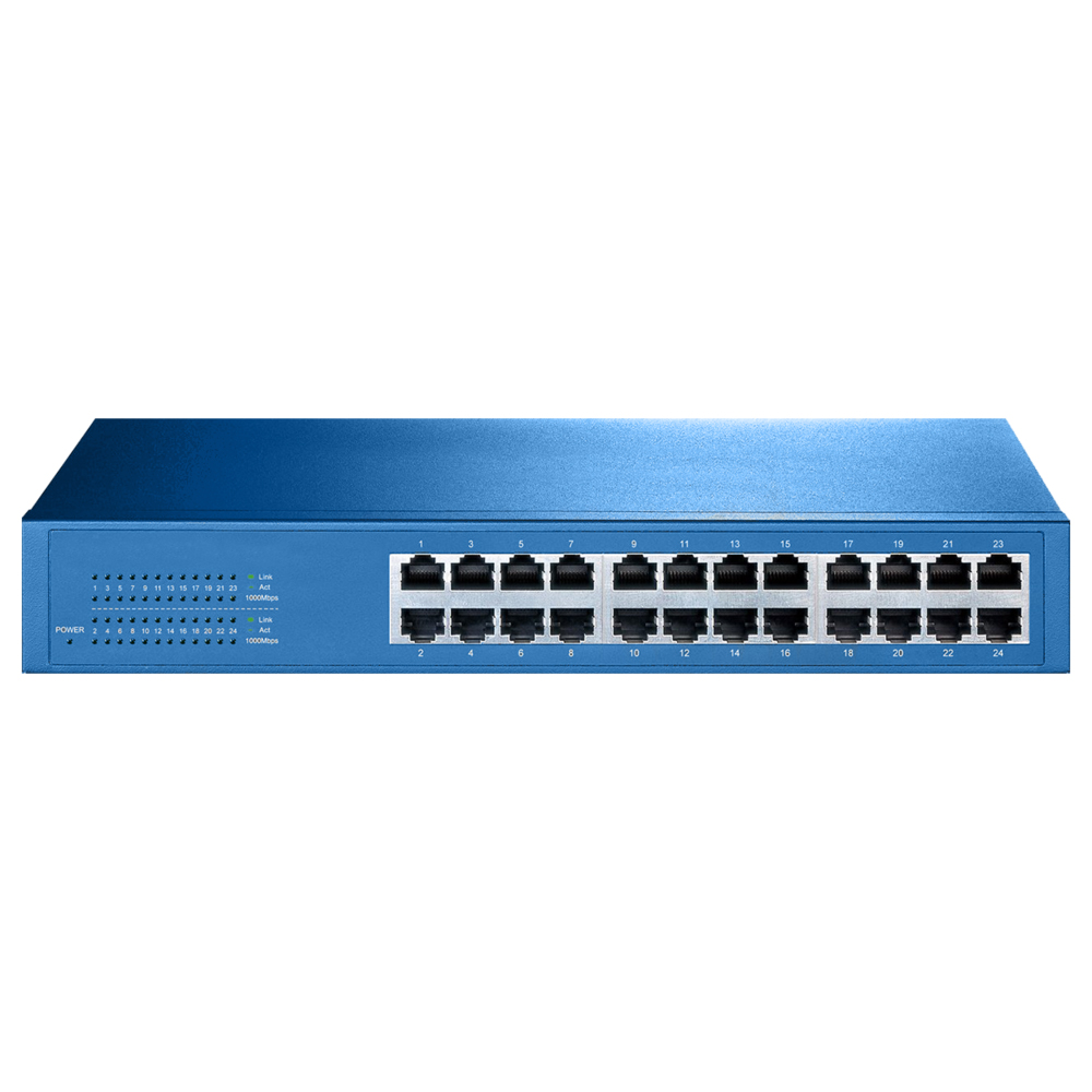 image for Aigean 24-Port Network Switch – Desk or Rack Mountable – 100-240VAC – 50/60Hz