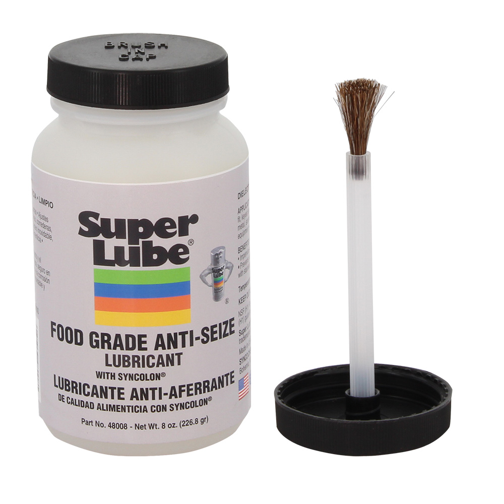 image for Super Lube Food Grade Anti-Seize w/Syncolon® (PTFE) – 8oz Brush Bottle