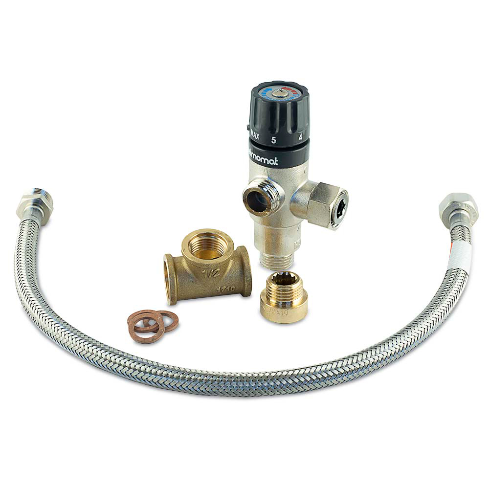 image for Albin Group Premium Water Heater Mixer Kit NPT
