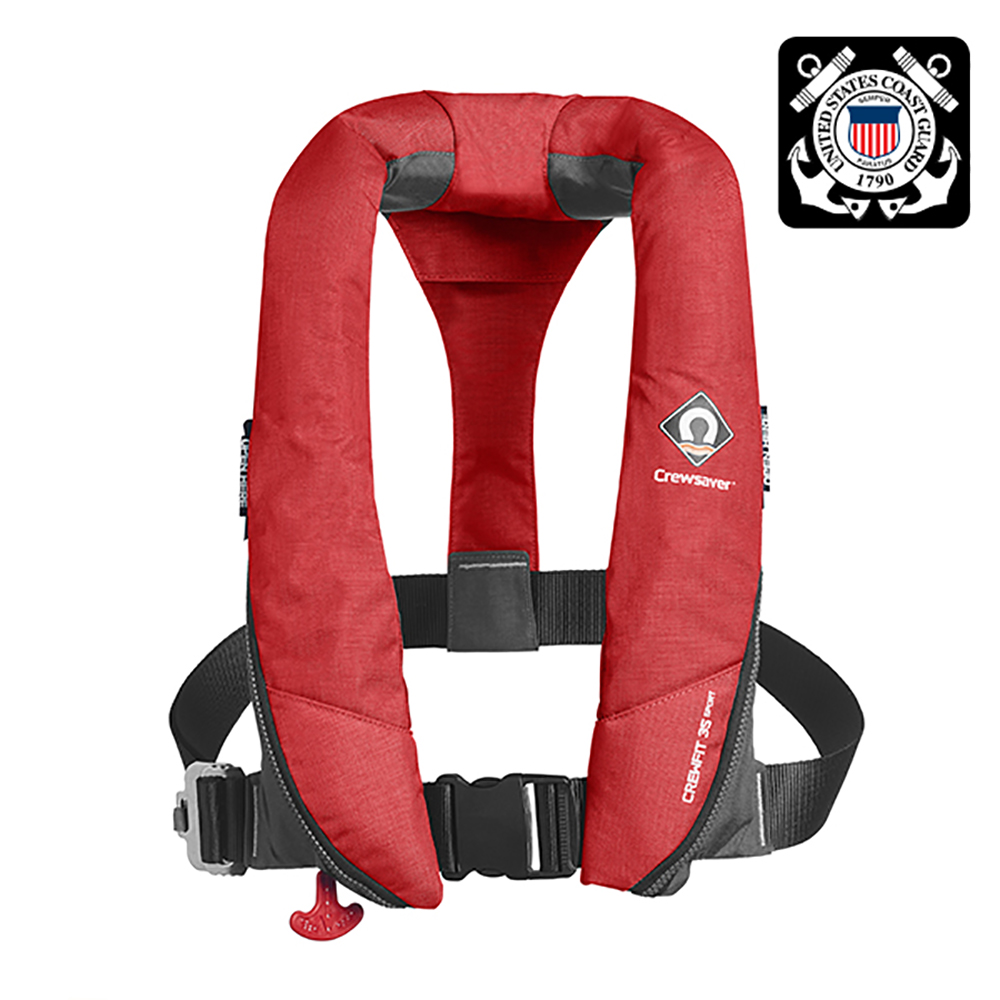 image for Crewsaver Crewfit 35 Sport Automatic Life Jacket – Red