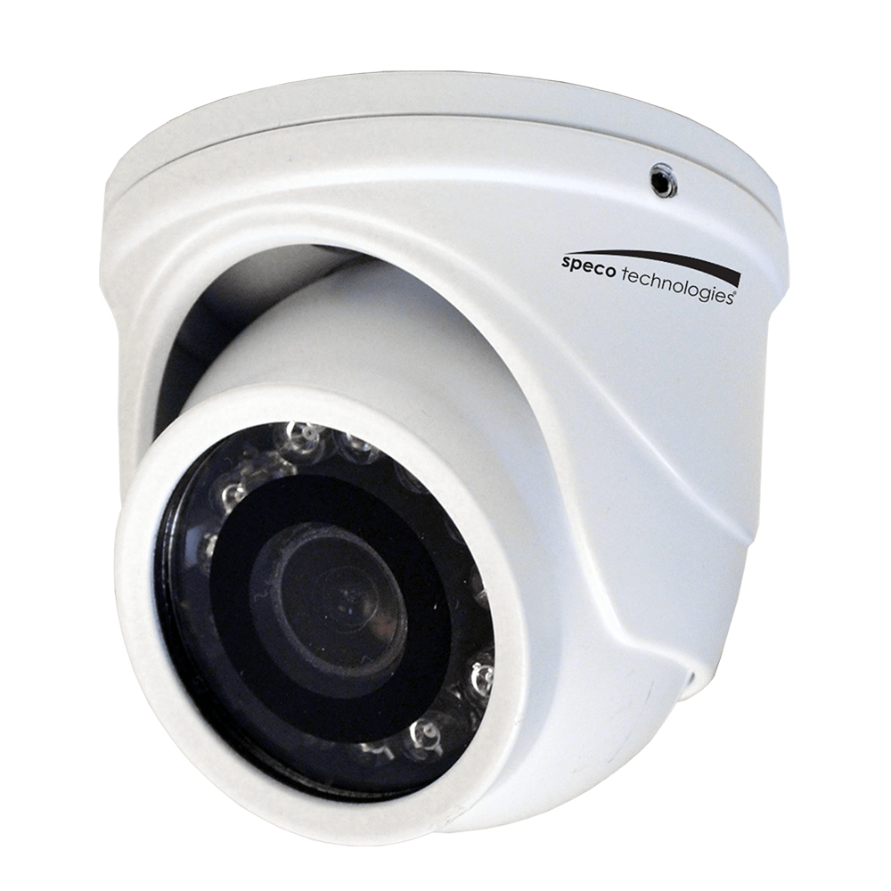 Speco 4MP HD-TVI Mini Turret Camera 2.9mm Lens - White Housing CD-85806