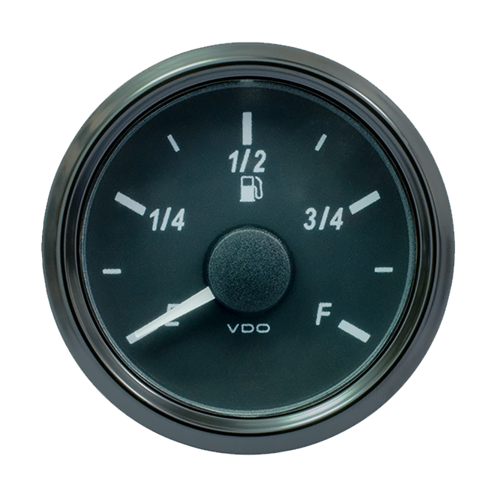 image for VDO SingleViu 52mm (2-1/16″) Fuel Level Gauge – E/F Scale – 0-90 Ohm