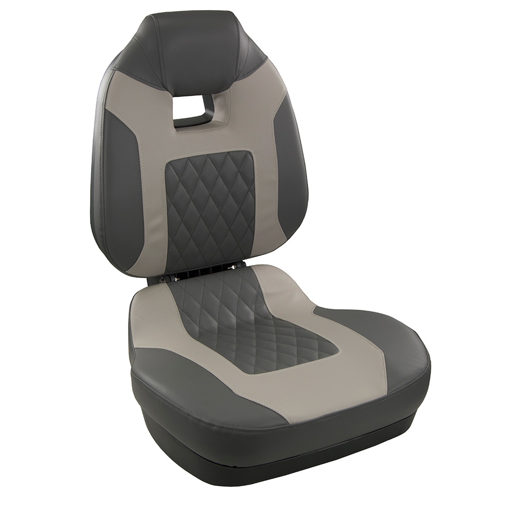 Springfield Fish Pro II High Back Folding Seat - Charcoal/Grey - 1041483