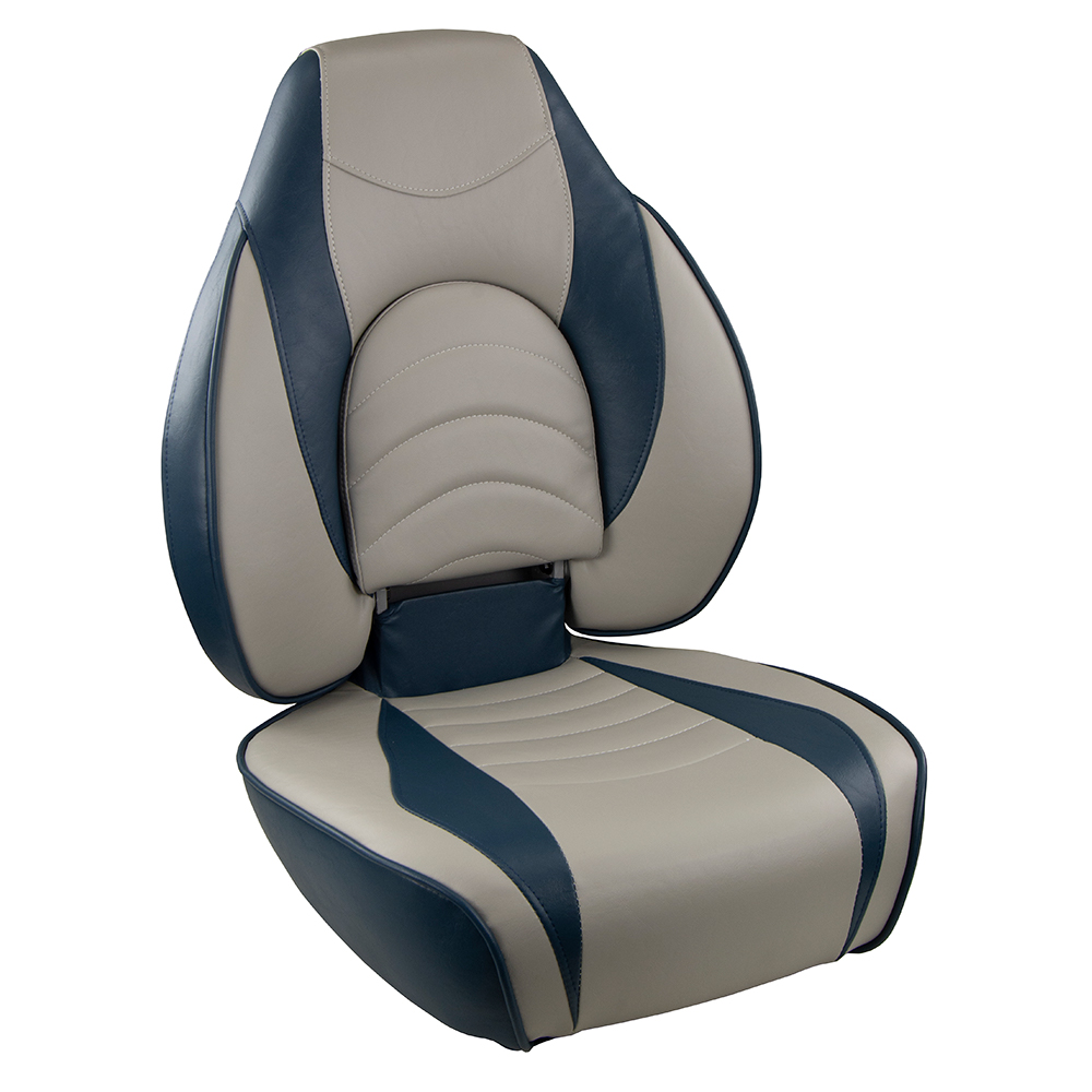 Springfield Fish Pro High Back Folding Seat - Blue/Grey - 1041631-1