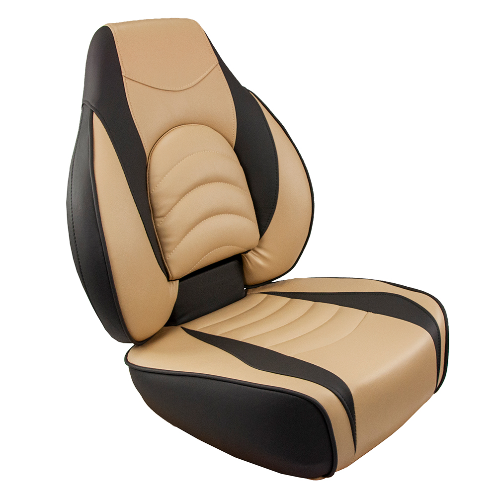 Springfield Fish Pro High Back Folding Seat - Charcoal/Tan - 1041684-1