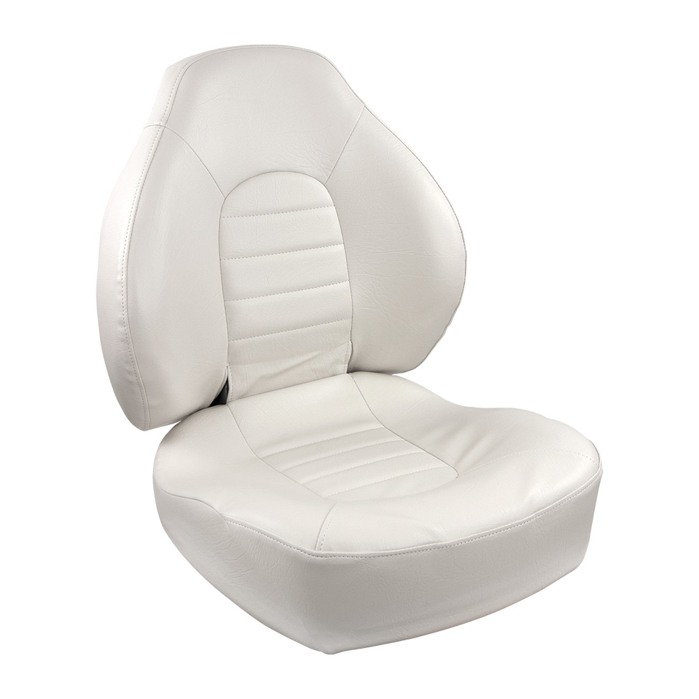 Springfield Fish Pro Mid Back Folding Seat - White - 1041636
