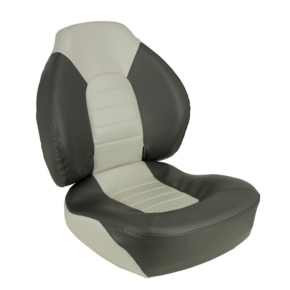 Springfield Fish Pro Mid Back Folding Seat - Charcoal/Grey - 1041733