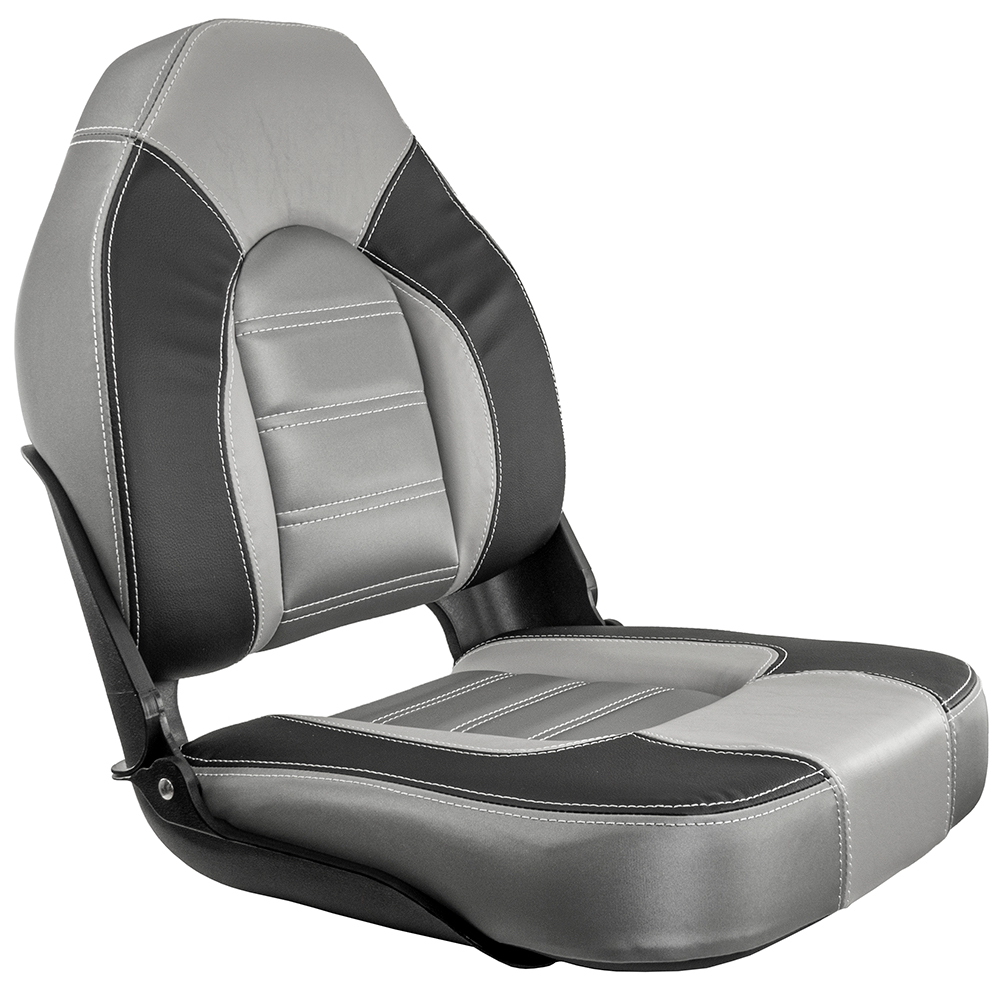 Springfield Skipper Premium HB Folding Seat - Charcoal/Grey - 1061063-B