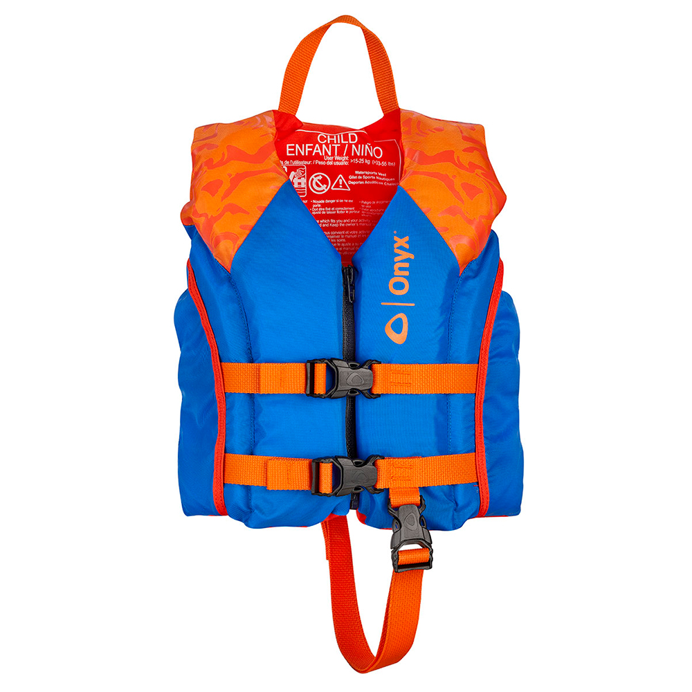 image for Onyx Shoal All Adventure Child Paddle & Water Sports Life Jacket – Orange