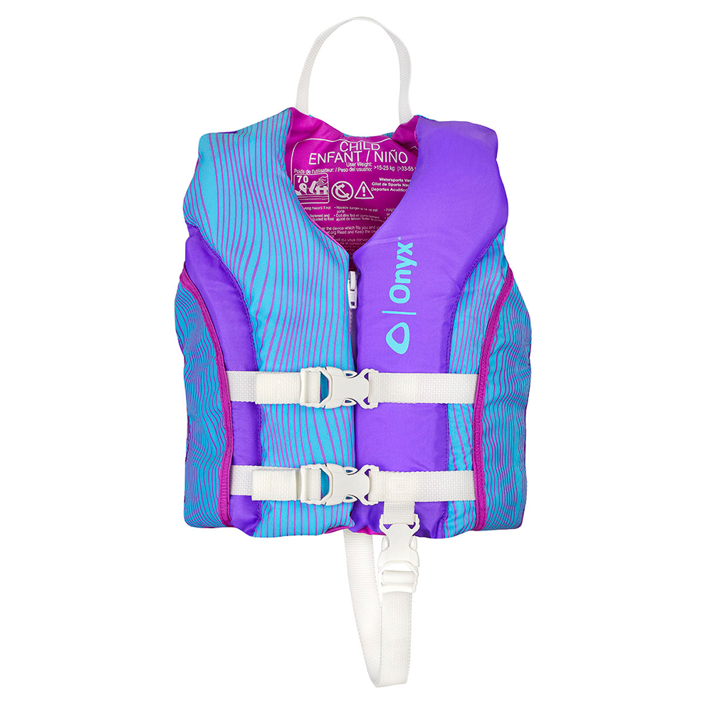 image for Onyx Shoal All Adventure Child Paddle & Water Sports Life Jacket – Purple