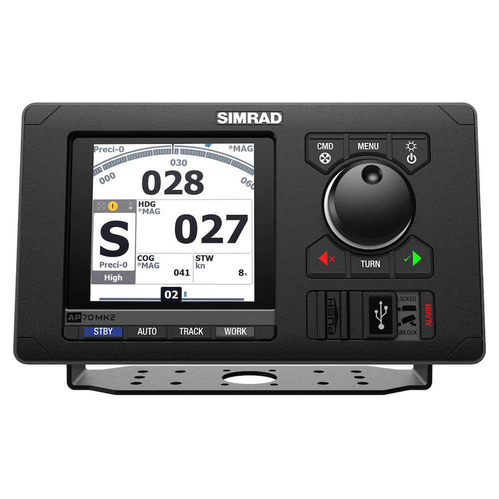 image for Simrad AP70 MK2 Autopilot IMO Pack f/Solenoid – Includes AP70 MK2 Control Head, AC80S Course Computer & RF45x Feedback