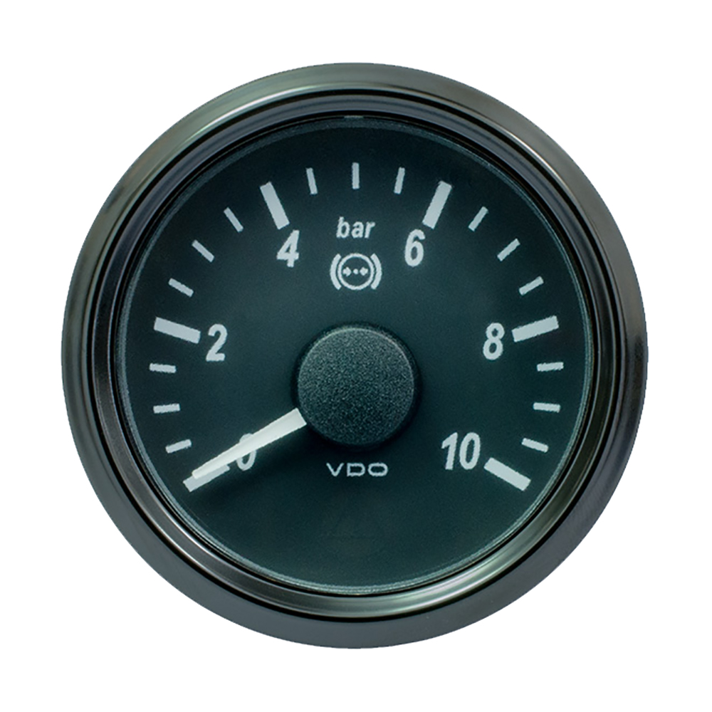 image for VDO SingleViu 52mm (2-1/16″) Brake Pressure Gauge – 15 Bar – 0-180 Ohm