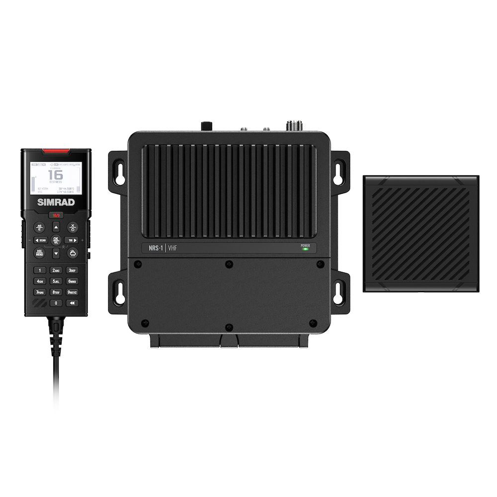 image for Simrad RS100 VHF Black Box Radio w/Handset & Speaker