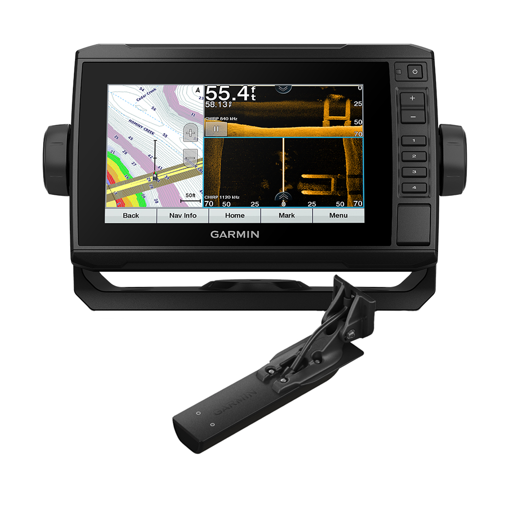 image for Garmin ECHOMAP™ UHD 73sv Combo GPS/Fishfinder – US LakeVü BlueChart® g3 w/GT56UHD-TM