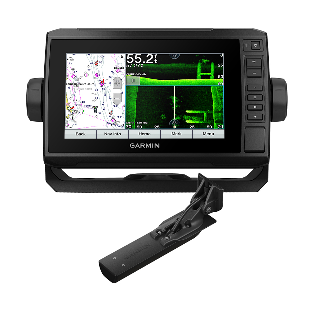image for Garmin ECHOMAP™ UHD 74sv Combo GPS/Fishfinder – Preloaded US Offshore BlueChart® g3 w/GT56UHD-TM