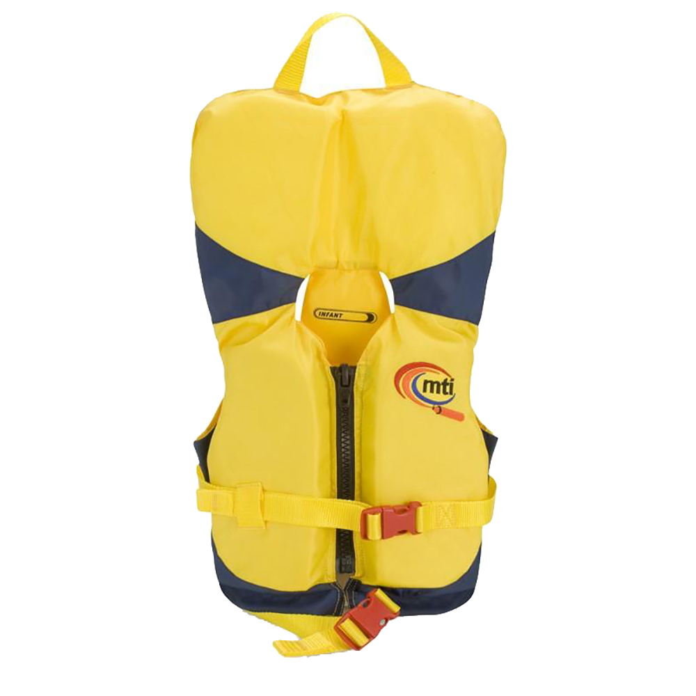 image for MTI Infant Life Jacket w/Collar – Yellow/Navy – 0-30lbs