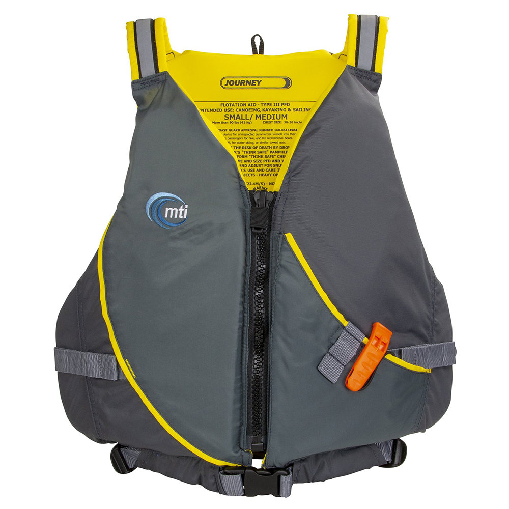 image for MTI Journey Life Jacket w/Pocket – Charcoal/Black – X-Large/XX-Large