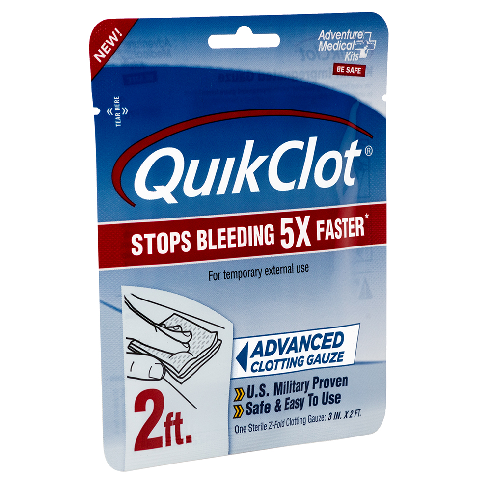 image for QuikClot Advanced Clotting – Gauze 3″ x 2'