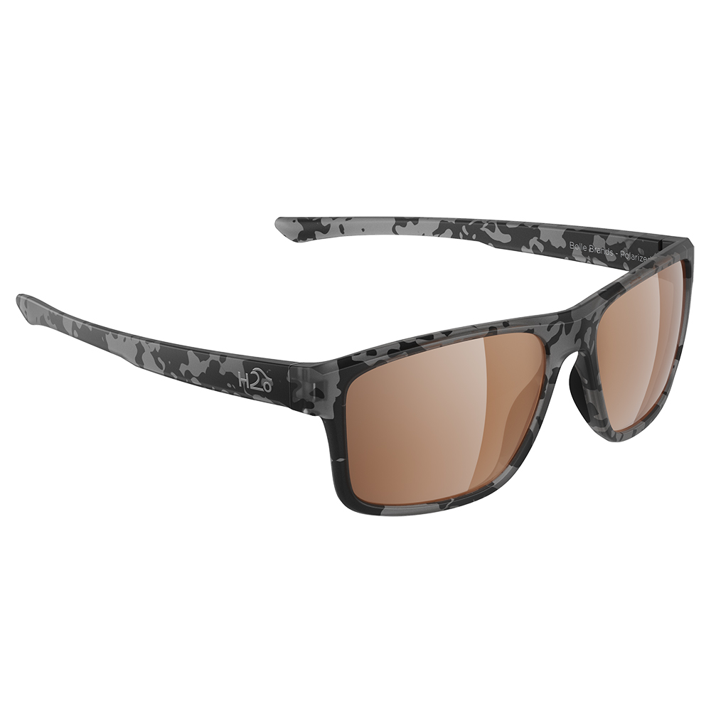 image for H2Optix Coronado Sunglasses Matt Tiger Shark, Brown Lens Cat. 3 – AR Coating