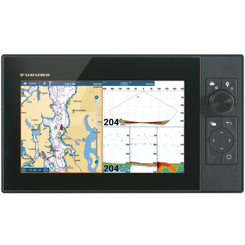 image for Furuno NavNet TZtouch3 9″ Hybrid Control MFD w/Single Channel CHIRP™ Sonar