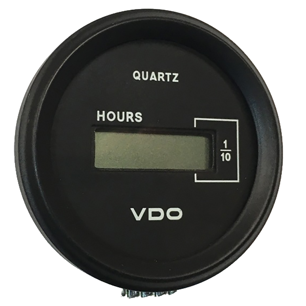 image for VDO Cockpit Marine 52mm (2-1/16″) LCD Hourmeter – Black Dial/Chrome Bezel