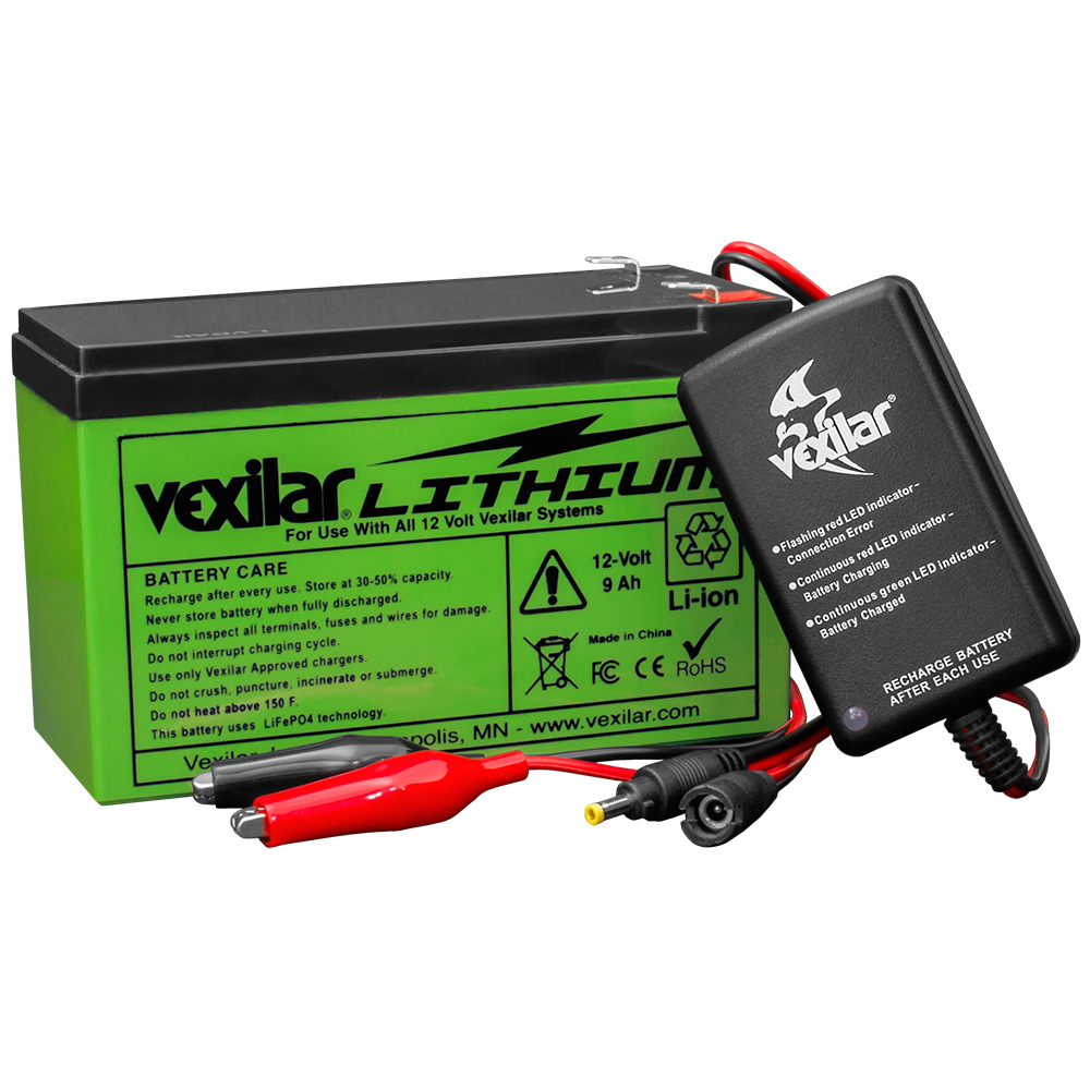 Vexilar 12V Lithium Ion Battery &amp; Charger CD-87373