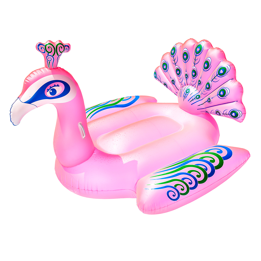 image for Aqua Leisure Aqua Flash Light Up Princess Peacock Ride-On Float – Pink