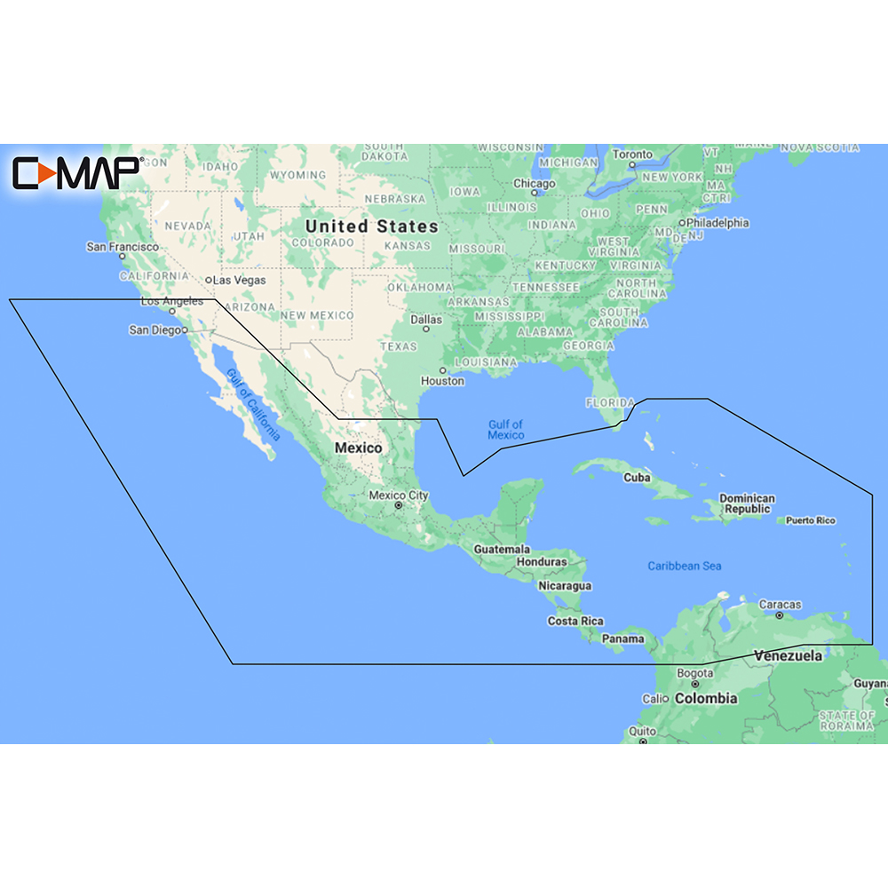 C-MAP M-NA-Y205-MS Central America & Caribbean REVEAL  Coastal Chart - M-NA-Y205-MS