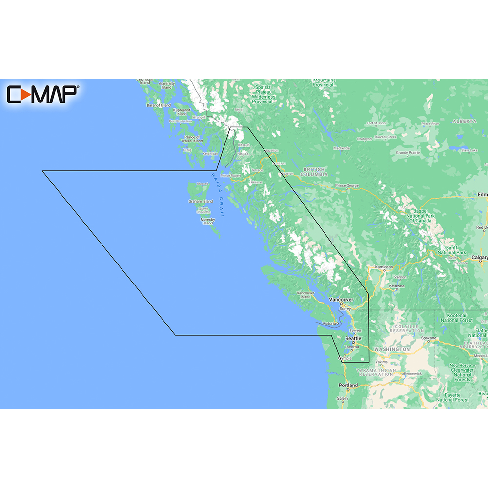 image for C-MAP M-NA-Y207-MS Columbia & Puget Sound REVEAL™ Coastal Chart