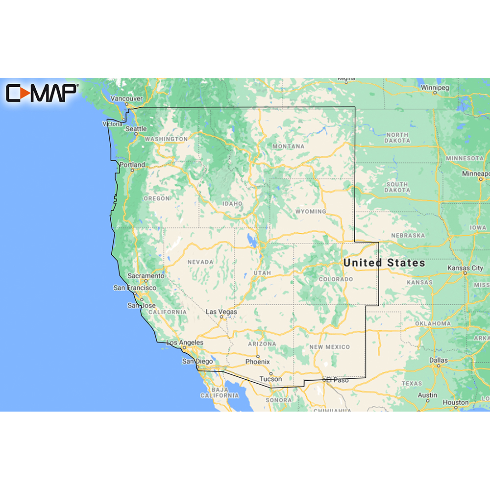 image for C-MAP M-NA-Y211-MS US Lakes West REVEAL™ Inland Chart