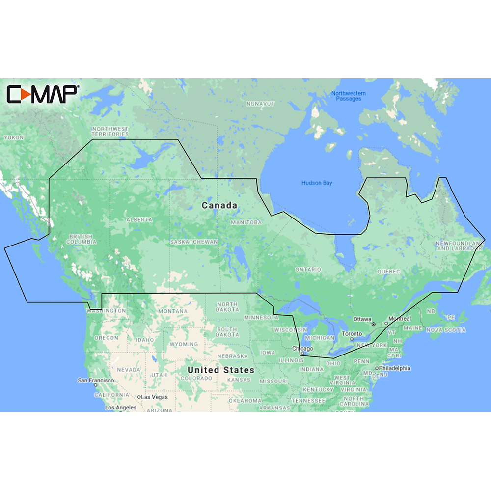 image for C-MAP M-NA-Y216-MS Canada Lakes REVEAL™ Inland Chart