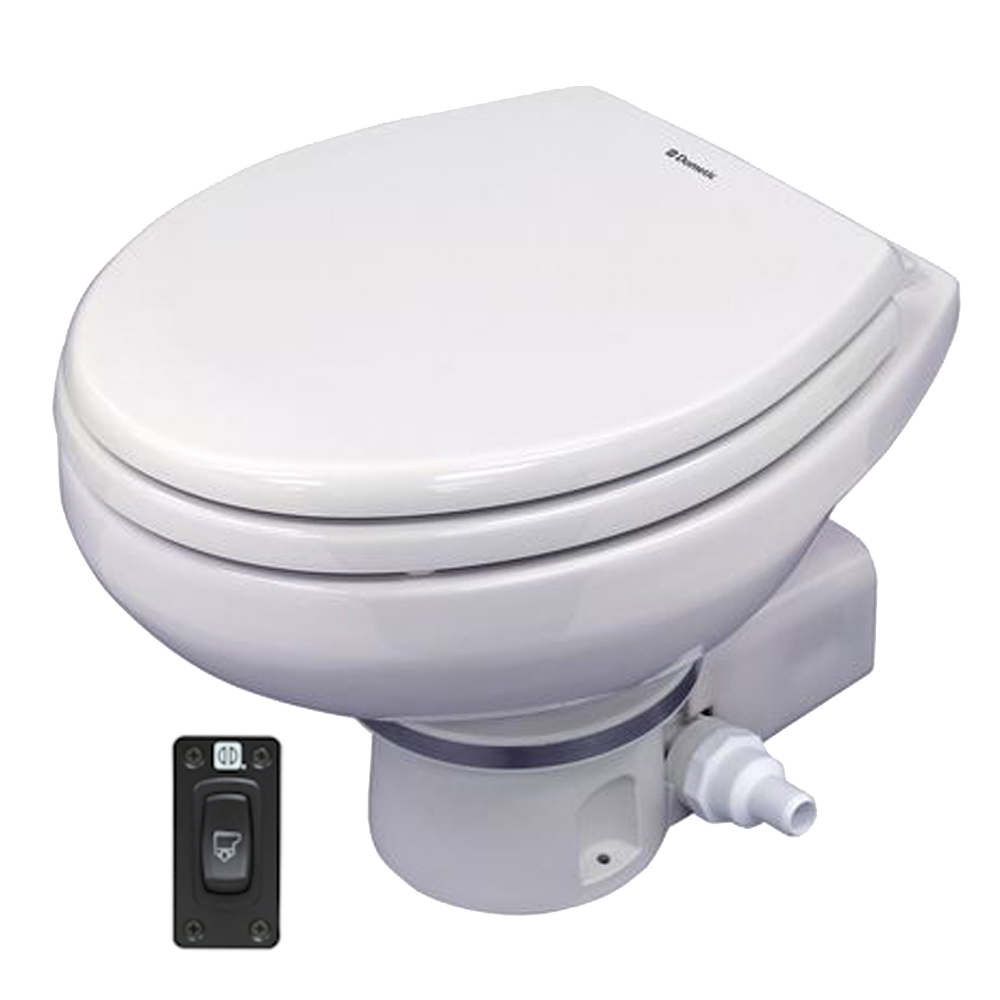 image for Dometic MasterFlush 7260 Macerator Toilet – 12V – White