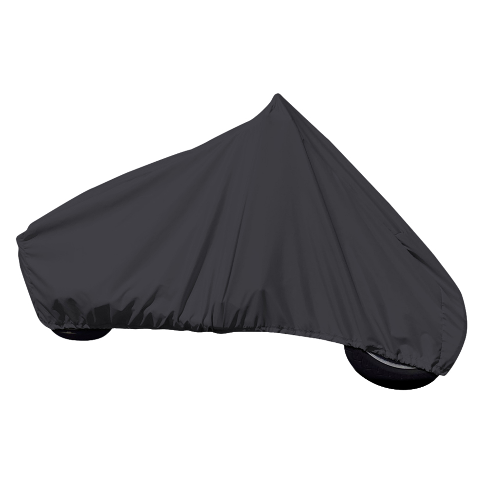 image for Carver Sun-Dura Full Dress Touring Motorcycle w/No/Low Windshield Cover – Black