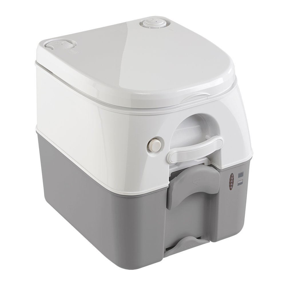 image for Dometic 975 Portable Toilet w/Mounting Brackets – 5 Gallon – Grey