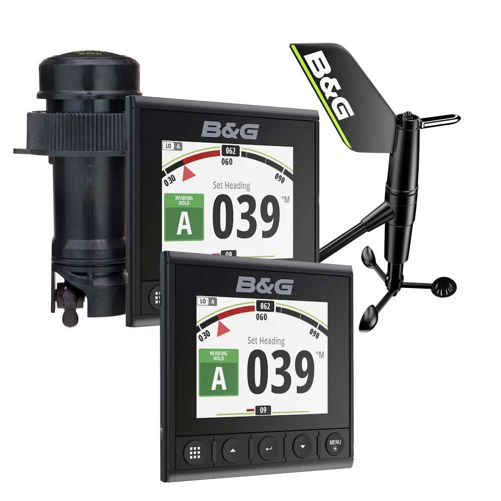 image for B&G Triton2 Speed, Depth & Wireless Wind System Pack – 2 Triton² 4.1″ Color Display, DST810 Transducer, WS320 Wireless Wind Sensor & NMEA2000 Starter Kit