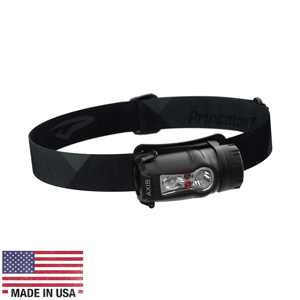 image for Princeton Tec Axis Rechargeable LED HeadLamp – Black/Grey