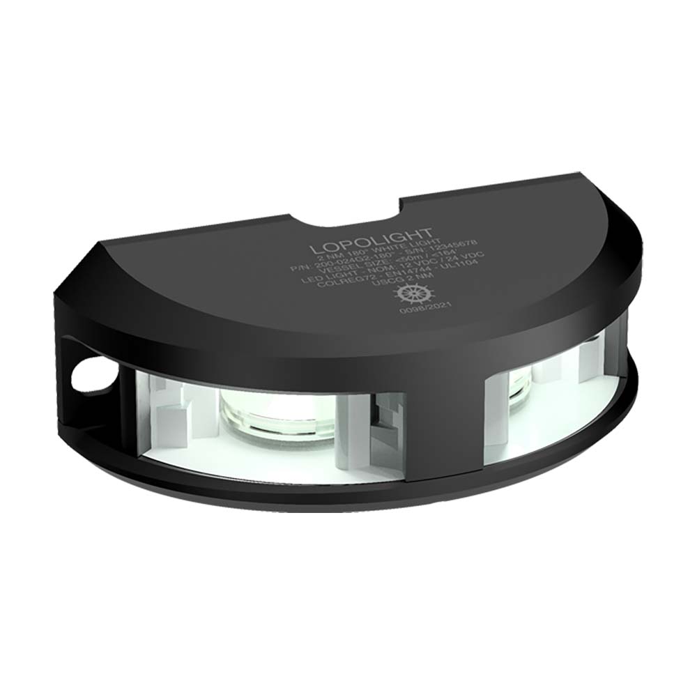 image for Lopolight Series 200-024 – Navigation Light – 2NM – Vertical Mount – White – Black Housing