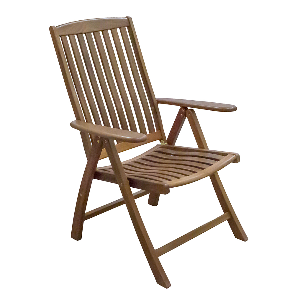 image for Whitecap Reclining Arm Chair – Teak