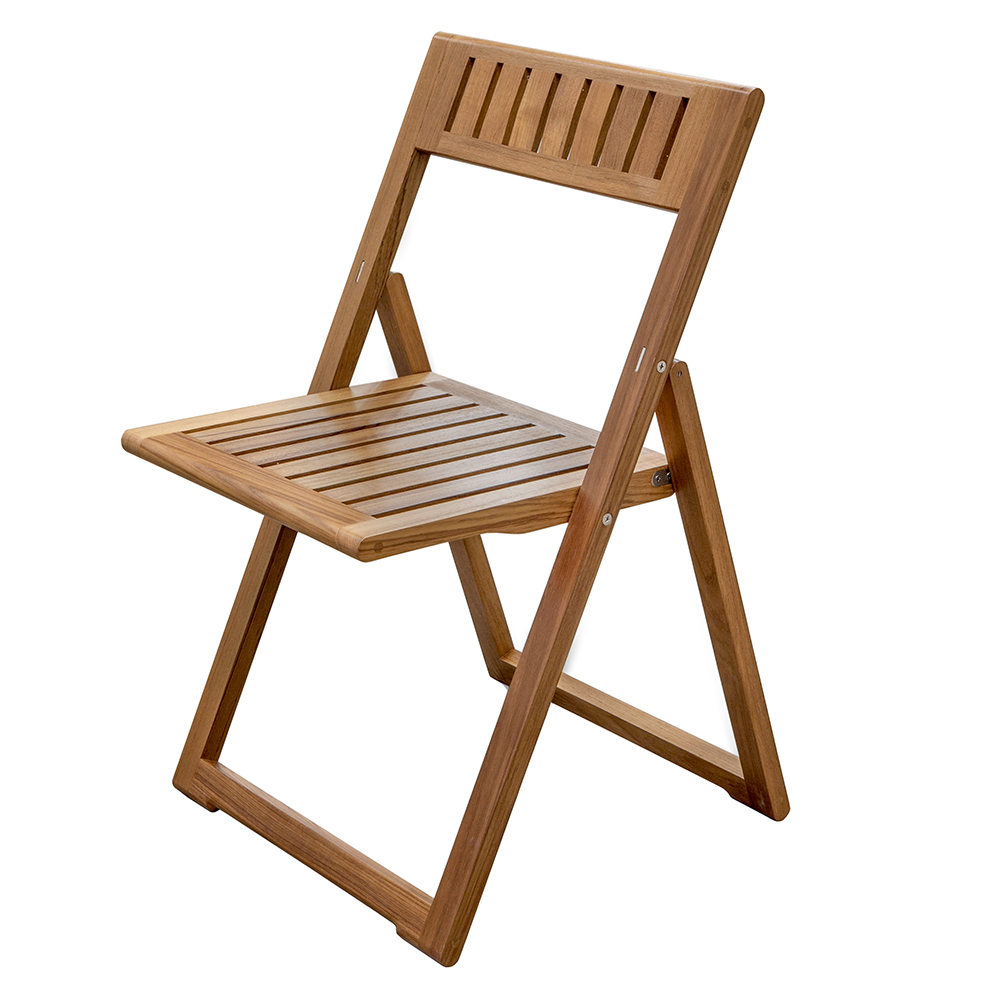 image for Whitecap Folding Slat Chair – Teak