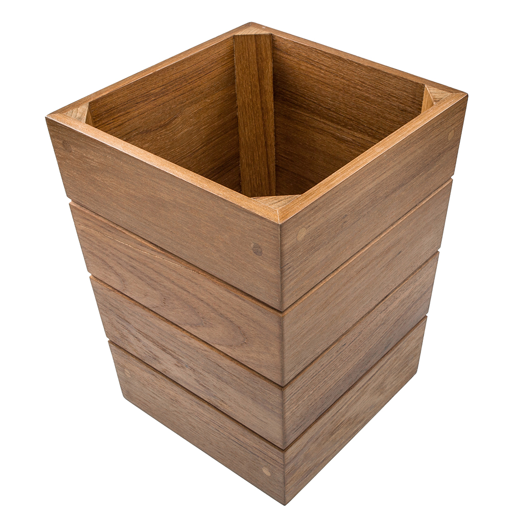 image for Whitecap Small Waste Basket – Teak