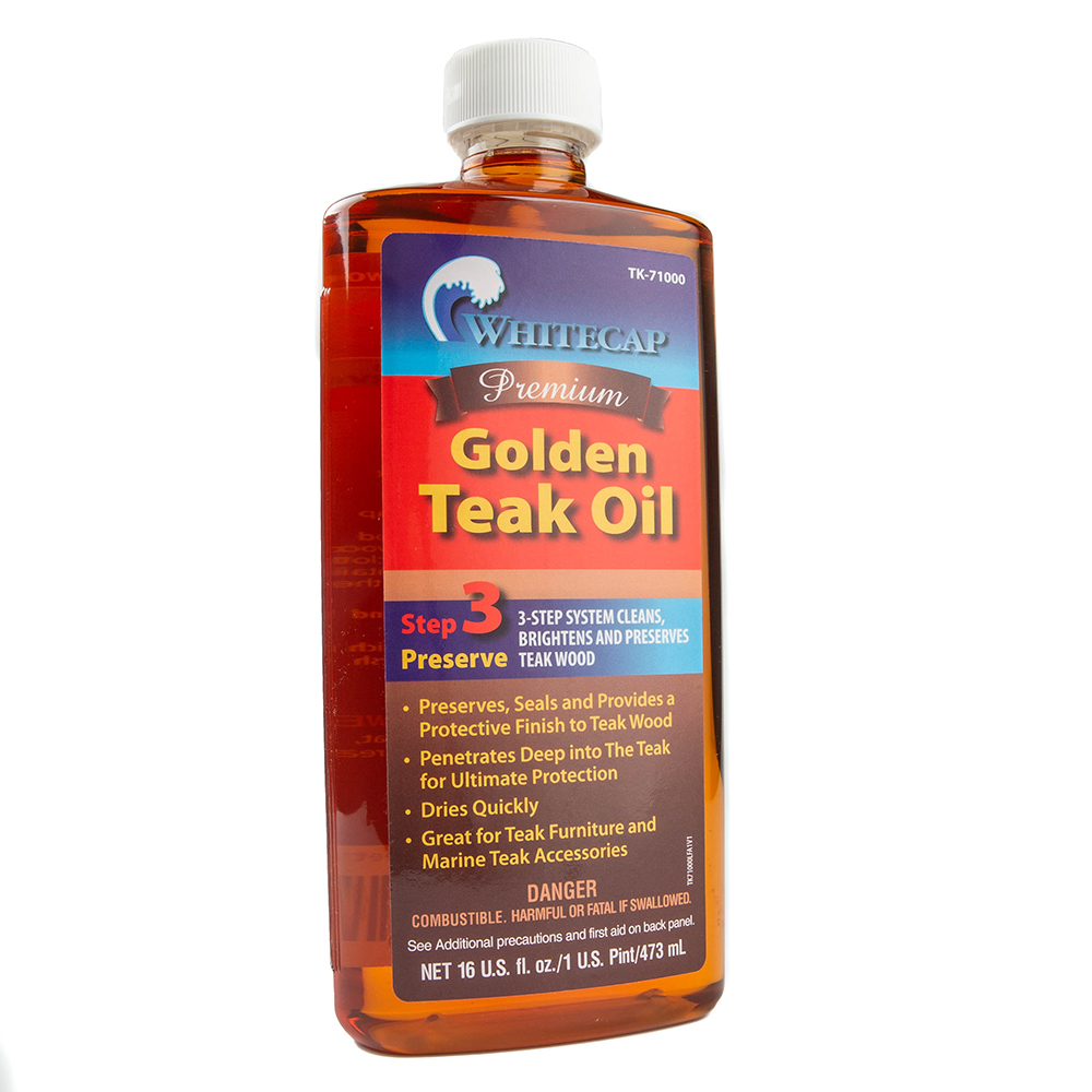 image for Whitecap Premium Golden Teak Oil – 16oz