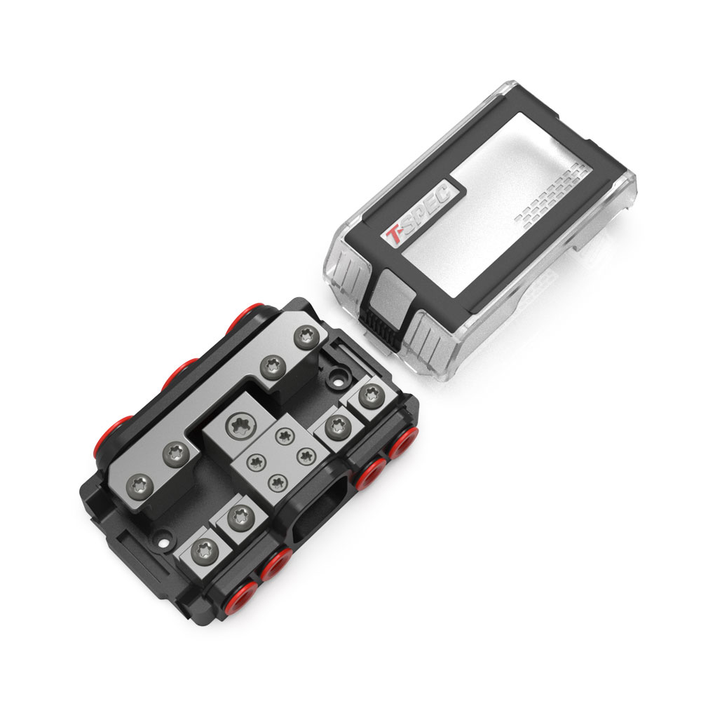 image for T-Spec VPNB4 MANL 4 Position All-In-One Distribution Block w/Cover